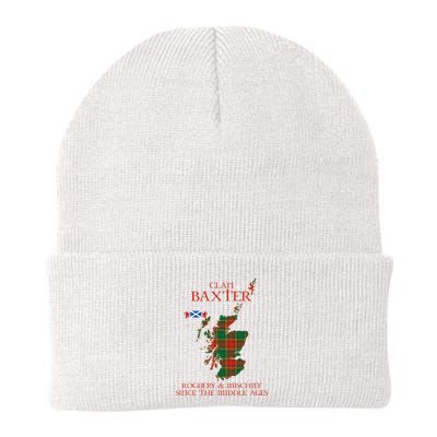 Clan Baxter Tartan Scotland Maps Saltire Lion Rampant Beanie