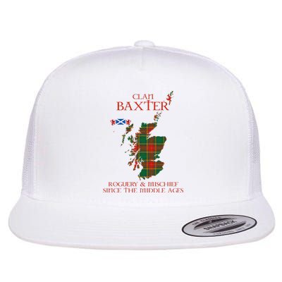 Clan Baxter Tartan Scotland Maps Saltire Lion Rampant Flat Bill Trucker Hat