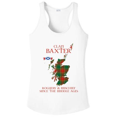 Clan Baxter Tartan Scotland Maps Saltire Lion Rampant Ladies PosiCharge Competitor Racerback Tank