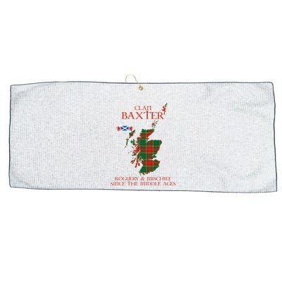 Clan Baxter Tartan Scotland Maps Saltire Lion Rampant Large Microfiber Waffle Golf Towel