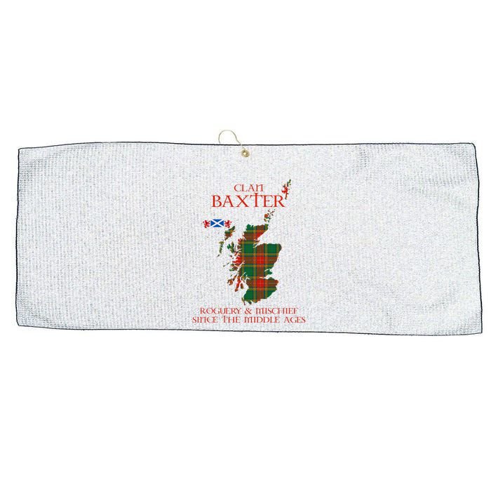 Clan Baxter Tartan Scotland Maps Saltire Lion Rampant Large Microfiber Waffle Golf Towel