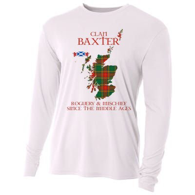 Clan Baxter Tartan Scotland Maps Saltire Lion Rampant Cooling Performance Long Sleeve Crew