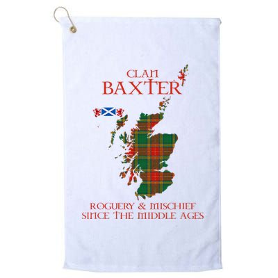 Clan Baxter Tartan Scotland Maps Saltire Lion Rampant Golf Towel