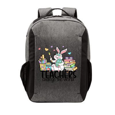 Cute Bunny Teachers Change The World Easter Day Vector Backpack