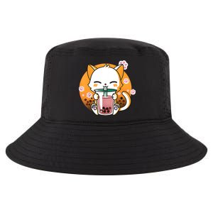 Cat Boba Tea Bubble Tea Anime Kawaii Neko Gifts Girl Teens Cool Comfort Performance Bucket Hat