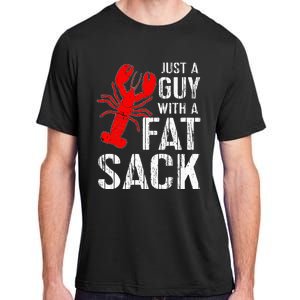 Crawfish Boil Tee Funny Just A Guy With A Fat Sack Crawfish Adult ChromaSoft Performance T-Shirt