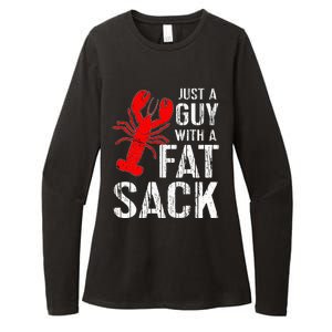 Crawfish Boil Tee Funny Just A Guy With A Fat Sack Crawfish Womens CVC Long Sleeve Shirt