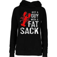 Crawfish Boil Tee Funny Just A Guy With A Fat Sack Crawfish Womens Funnel Neck Pullover Hood