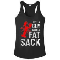 Crawfish Boil Tee Funny Just A Guy With A Fat Sack Crawfish Ladies PosiCharge Competitor Racerback Tank