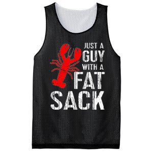 Crawfish Boil Tee Funny Just A Guy With A Fat Sack Crawfish Mesh Reversible Basketball Jersey Tank