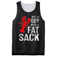 Crawfish Boil Tee Funny Just A Guy With A Fat Sack Crawfish Mesh Reversible Basketball Jersey Tank