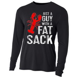 Crawfish Boil Tee Funny Just A Guy With A Fat Sack Crawfish Cooling Performance Long Sleeve Crew