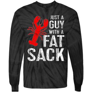 Crawfish Boil Tee Funny Just A Guy With A Fat Sack Crawfish Tie-Dye Long Sleeve Shirt