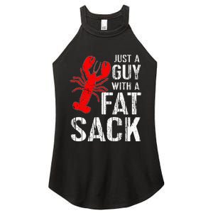 Crawfish Boil Tee Funny Just A Guy With A Fat Sack Crawfish Women's Perfect Tri Rocker Tank