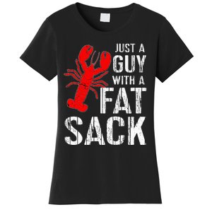 Crawfish Boil Tee Funny Just A Guy With A Fat Sack Crawfish Women's T-Shirt