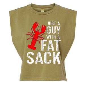 Crawfish Boil Tee Funny Just A Guy With A Fat Sack Crawfish Garment-Dyed Women's Muscle Tee