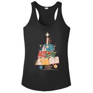 Christmas Book Tree Funny Gift Funny Gift Ladies PosiCharge Competitor Racerback Tank