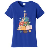 Christmas Book Tree Funny Gift Funny Gift Women's T-Shirt