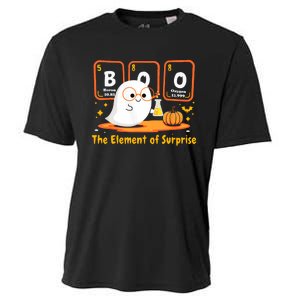 Chemistry Boo The Element Of Surprise Halloween Cute Chemist Cooling Performance Crew T-Shirt