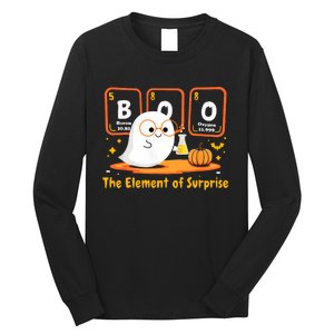 Chemistry Boo The Element Of Surprise Halloween Cute Chemist Long Sleeve Shirt