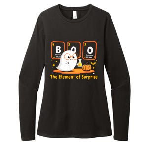 Chemistry Boo The Element Of Surprise Halloween Cute Chemist Womens CVC Long Sleeve Shirt