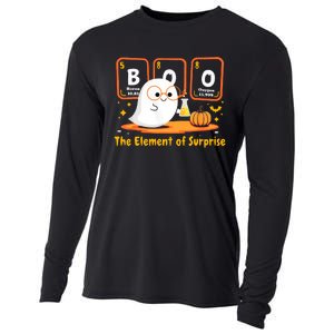 Chemistry Boo The Element Of Surprise Halloween Cute Chemist Cooling Performance Long Sleeve Crew