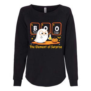 Chemistry Boo The Element Of Surprise Halloween Cute Chemist Womens California Wash Sweatshirt