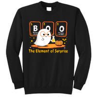 Chemistry Boo The Element Of Surprise Halloween Cute Chemist Tall Sweatshirt