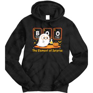 Chemistry Boo The Element Of Surprise Halloween Cute Chemist Tie Dye Hoodie