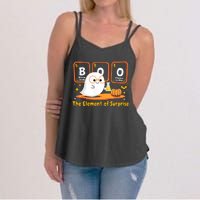 Chemistry Boo The Element Of Surprise Halloween Cute Chemist Women's Strappy Tank