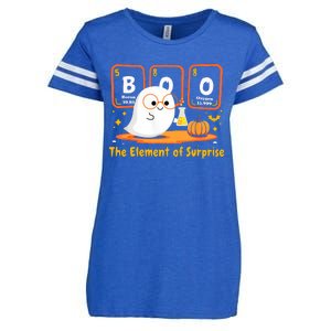 Chemistry Boo The Element Of Surprise Halloween Cute Chemist Enza Ladies Jersey Football T-Shirt