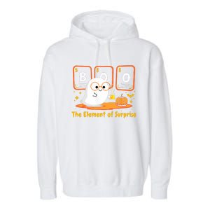 Chemistry Boo The Element Of Surprise Halloween Cute Chemist Garment-Dyed Fleece Hoodie