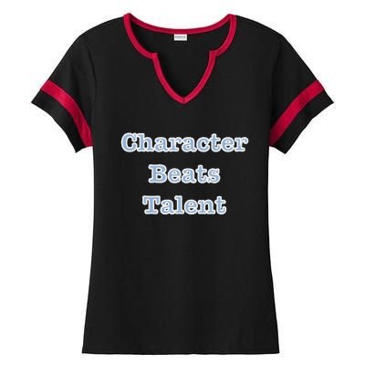 Character Beats Talent Ladies Halftime Notch Neck Tee