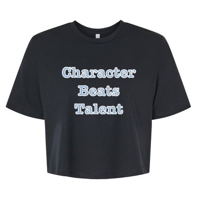 Character Beats Talent Bella+Canvas Jersey Crop Tee