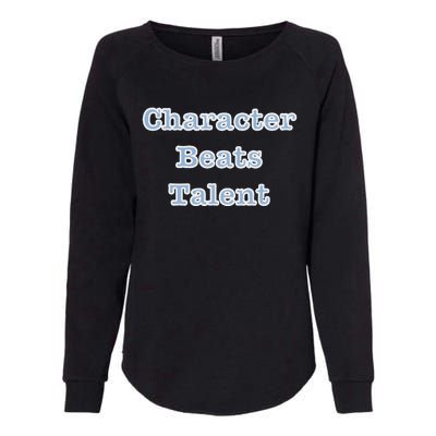 Character Beats Talent Womens California Wash Sweatshirt