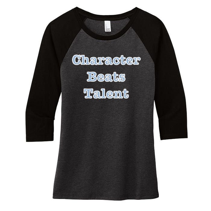 Character Beats Talent Women's Tri-Blend 3/4-Sleeve Raglan Shirt