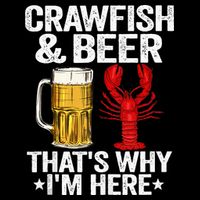 Crawfish & Beer Thats Why Im Here Crayfish Daddy Crawfish Wool Snapback Cap