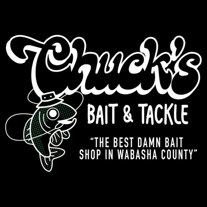 Chuck's Bait & Tackle The Best Damn Bait Shop In Wabsha Country Fishing Father's Day Bucket Hat