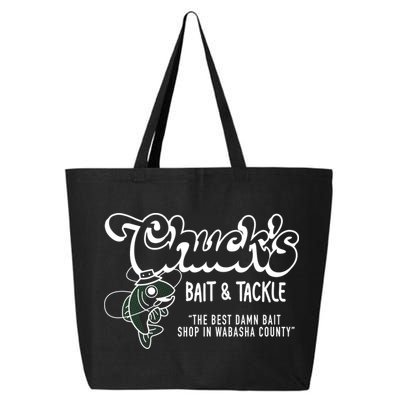 Chuck's Bait & Tackle The Best Damn Bait Shop In Wabsha Country Fishing Father's Day 25L Jumbo Tote