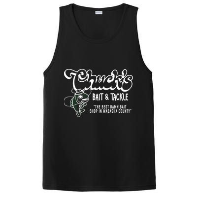 Chuck's Bait & Tackle The Best Damn Bait Shop In Wabsha Country Fishing Father's Day PosiCharge Competitor Tank