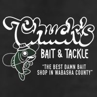 Chuck's Bait & Tackle The Best Damn Bait Shop In Wabsha Country Fishing Father's Day Trucker Hat