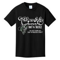 Chuck's Bait & Tackle The Best Damn Bait Shop In Wabsha Country Fishing Father's Day Kids T-Shirt