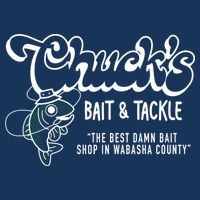 Chuck's Bait & Tackle The Best Damn Bait Shop In Wabsha Country Fishing Father's Day Infant Baby Jersey Bodysuit