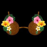 Coconut Bra Tiki Backpack