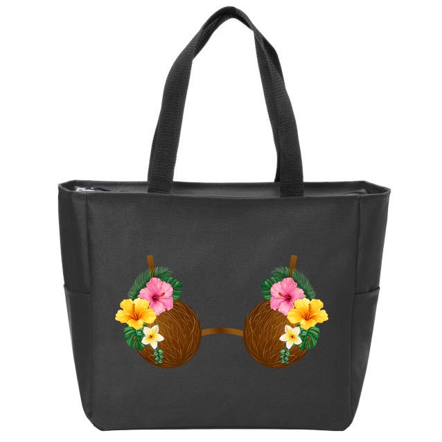 Coconut Bra Tiki Zip Tote Bag