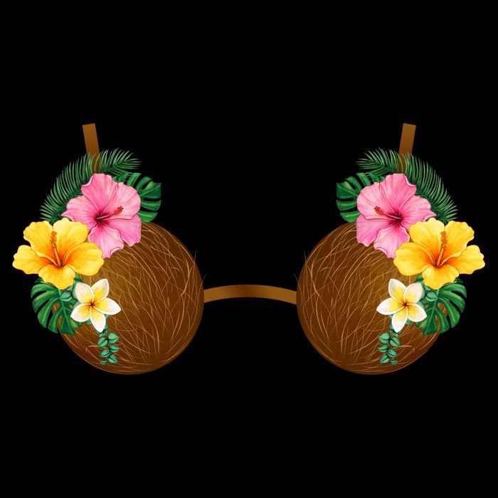Coconut Bra Tiki Zip Tote Bag