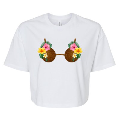 Coconut Bra Tiki Bella+Canvas Jersey Crop Tee