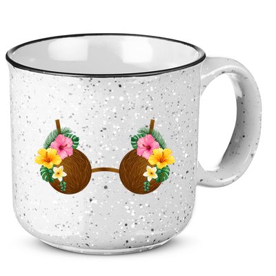 Coconut Bra Tiki 15oz Campfire Ceramic Mug