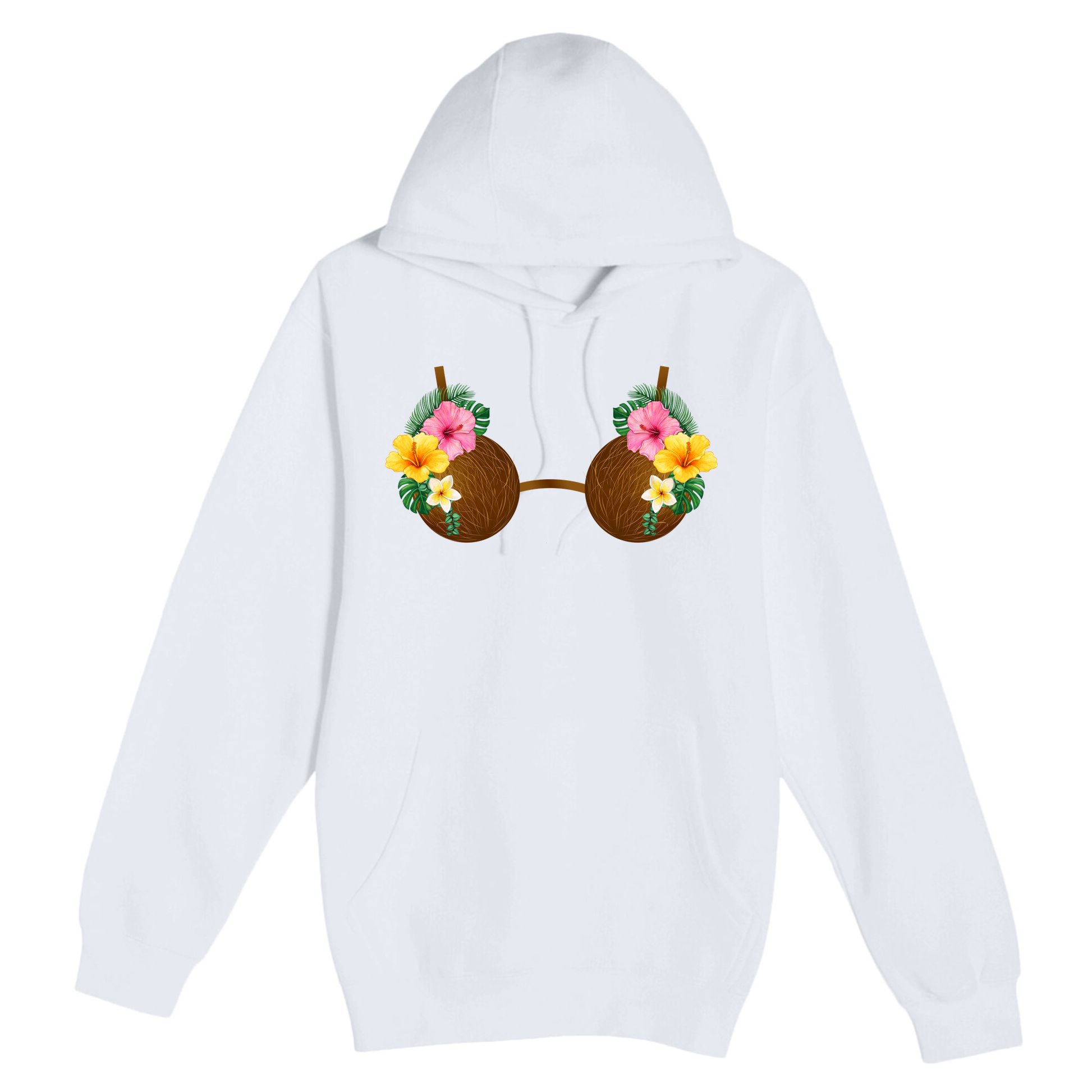 Coconut Bra Tiki Premium Pullover Hoodie