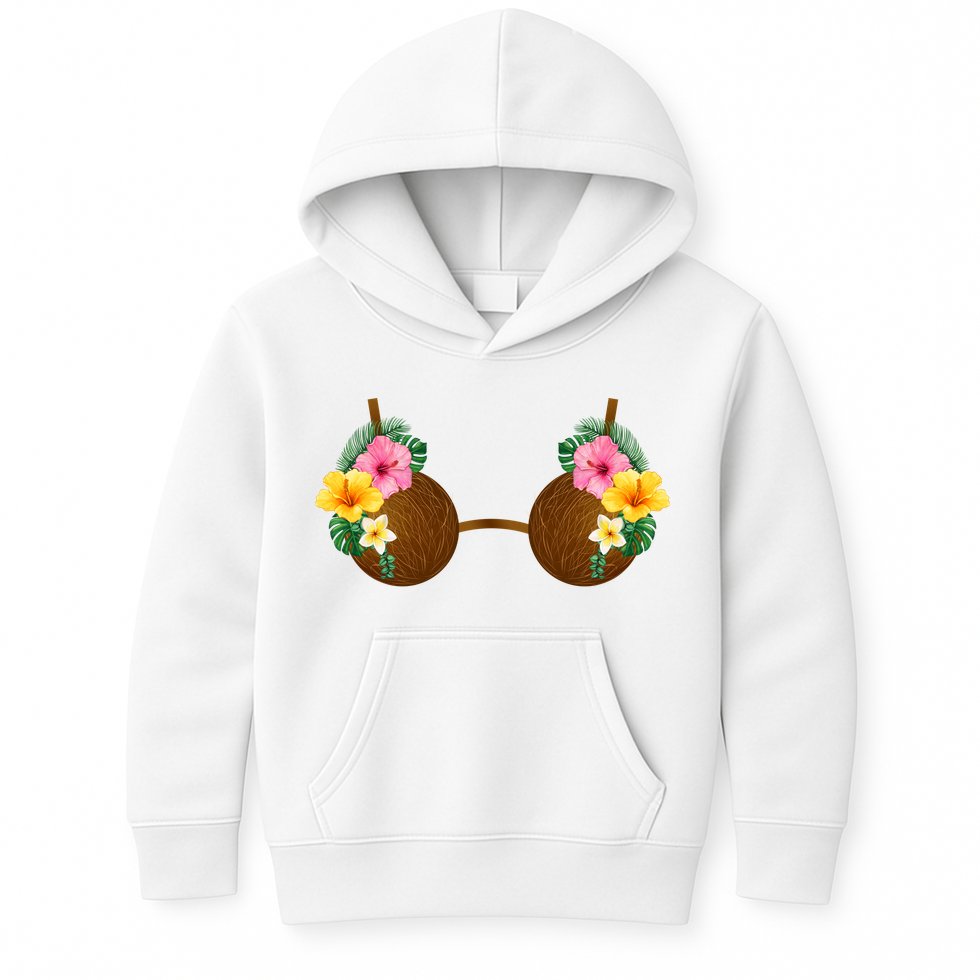 Coconut Bra Tiki Kids Hoodie